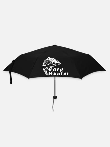 CARPHUNTER - KARPFEN ANGLER CARP KARPFENANGLER - Regenschirm (klein) - Schwarz