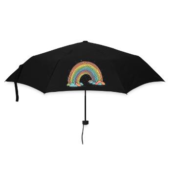 Rainbow - Umbrella (small) - black - Front