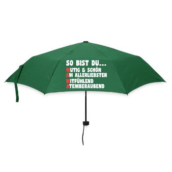 Mutter Muttertag Mama - Regenschirm (klein) - Flaschengrün - Vorne