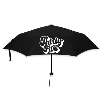Fünfunddreißig 35. Geburtstag Männer Frauen 35 Jahre alt - Regenschirm (klein) - Schwarz - Vorne