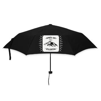 Après-Ski Zillertal - Regenschirm (klein) - Schwarz - Vorne