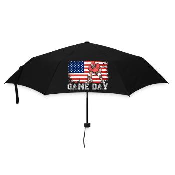 Game Day Football Season Funny Men Women Patriot - Umbrella (small) - black - Front