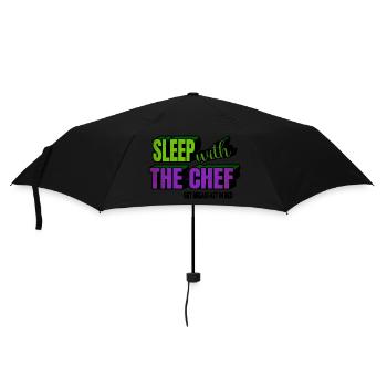 chef restaurant present gift for cook gift - Regenschirm (klein) - Schwarz - Vorne