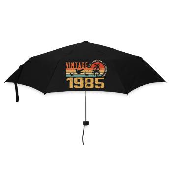 Jahrgang 1985 Jubiläumsgeschenk - Jahrgang 1985 - Regenschirm (klein) - Schwarz - Vorne