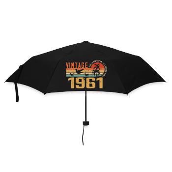 Vintage 1961 Cadeau Anniversaire - Millésime 1961 - Parapluie standard - noir - Devant