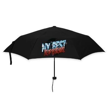 outdoors funny sayings statement camping ideas - Regenschirm (klein) - Schwarz - Vorne