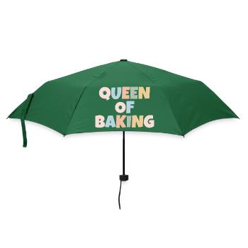 Queen of BAKING - Umbrella (small) - bottlegreen - Front