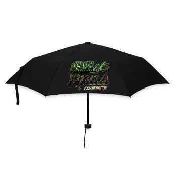 christmas present cool funny statement bday - Umbrella (small) - black - Front
