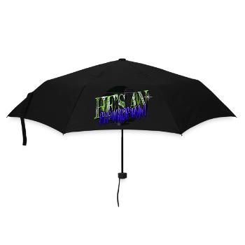 christmas present happy funny gym christmas tree - Regenschirm (klein) - Schwarz - Vorne