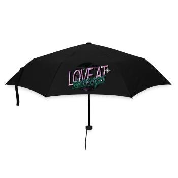 Dictons Plage Noël Dinosaures Dinosaure Lune - Parapluie standard - noir - Devant