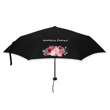 Marraine d’amour fleurs- idée cadeau marraine - Parapluie standard - noir - Devant
