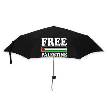Free palestine - Umbrella (small) - black - Front