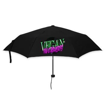 Cool Statement Birthday Present Pro Vegan - Umbrella (small) - black - Front
