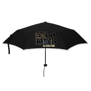Dino Bike Moon Gift Idea Gift Happy - Umbrella (small) - black - Front