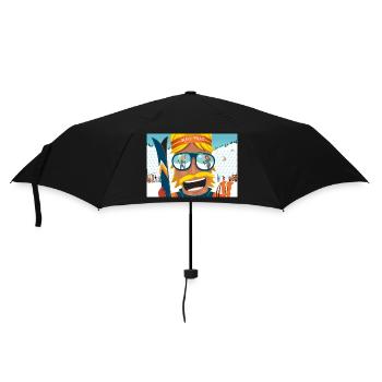 Hot Dogger - Mogul Skier - Parapluie standard - noir - Devant