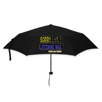 Dancing Penguin Christmas Little Penguin - Umbrella (small) - black - Front