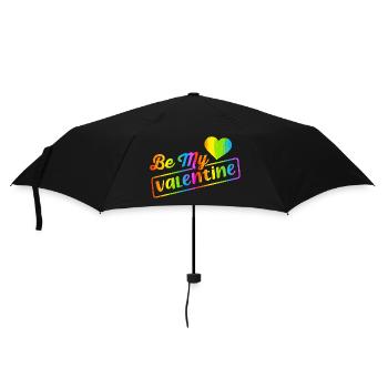 Love me Valentine Happy Valentines Valentines - Umbrella (small) - black - Front