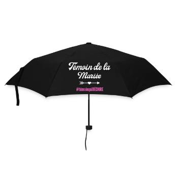 Bride's best man - matching tshirt - Umbrella (small) - black - Front
