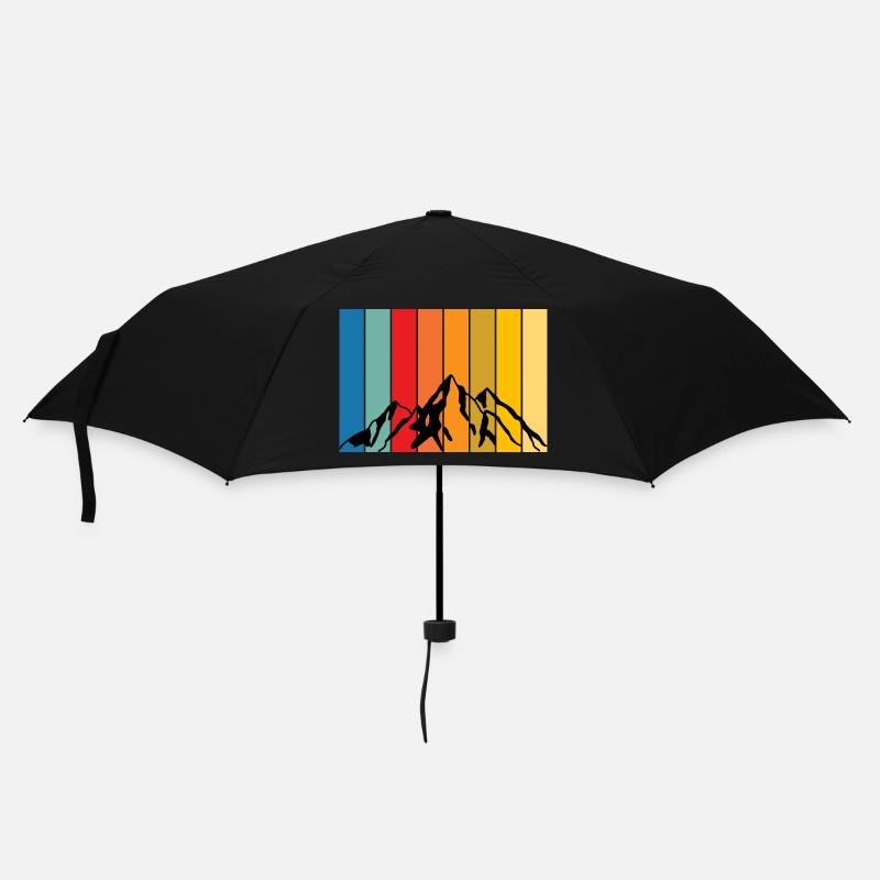 Bergschatten - Regenschirm (klein) - Schwarz