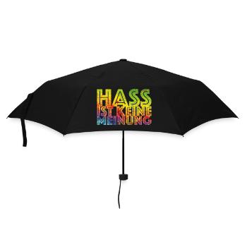 Hate is not an opinion - Umbrella (small) - black - Front