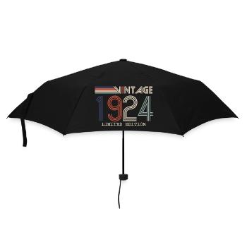 Vintage 1924 Anniversary Gift - Vintage 1924 - Umbrella (small) - black - Front