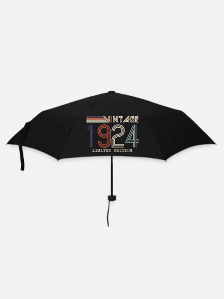 Vintage 1924 Cadeau Anniversaire - Millésime 1924 - Parapluie standard - noir