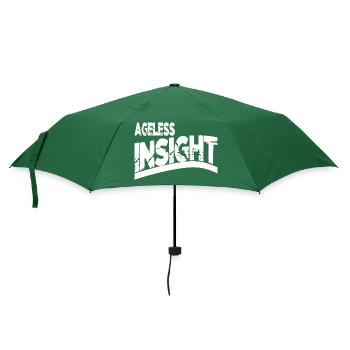 mind power sayings statement happy quote awesome - Umbrella (small) - bottlegreen - Front