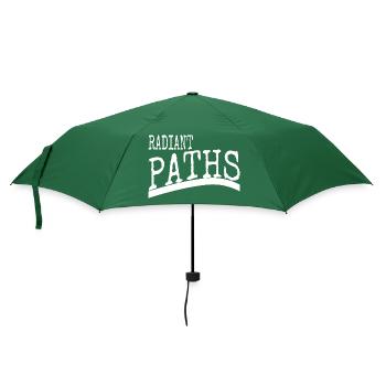 Journey Milestones Sunlit Adventures Humor Sayings - Umbrella (small) - bottlegreen - Front