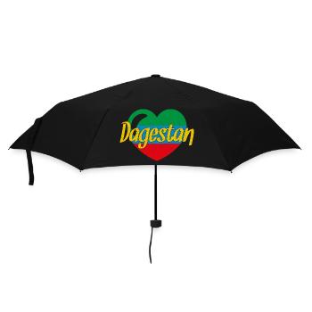 Dagestan Papakha Adler Flagge Herkunft Reise - Regenschirm (klein) - Schwarz - Vorne