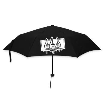 Staubsauger Reinigungsfirma - Regenschirm (klein) - Schwarz - Vorne