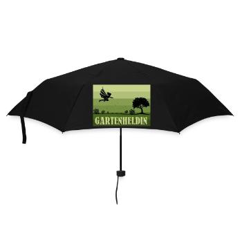 Retro/Vintage Female Garden Heroine - Umbrella (small) - black - Front