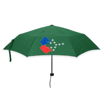 Patrouille de France air show in formation - Umbrella (small) - bottlegreen - Front