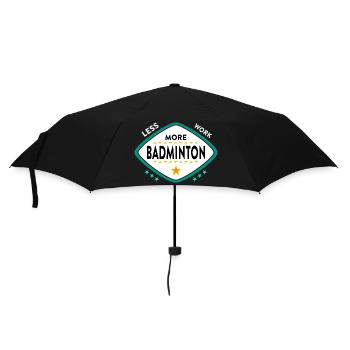 Badminton Federball Sport - Regenschirm (klein) - Schwarz - Vorne
