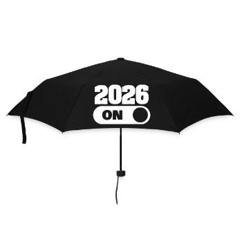 Année 2026 - Parapluie standard - noir - Devant