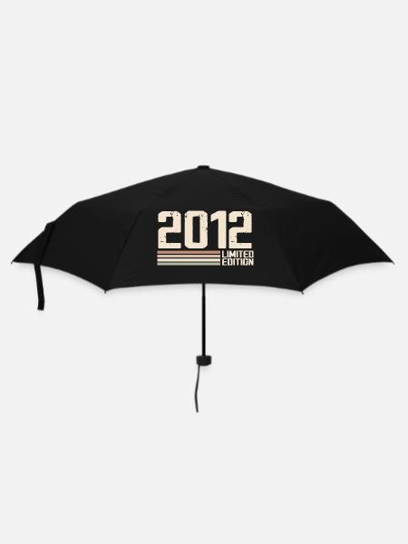 2012 Millésime 2012 Anniversaire 2012 Rétro 2012 - Parapluie standard - noir