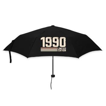 1990 Vintage 1990 Birthday 1990 Retro 1990 - Umbrella (small) - black - Front