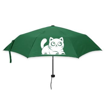 Dessin de chats chats chanceux mignons - Parapluie standard - vert bouteille - Devant