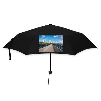 Niagara City Skyline and Niagara Falls panorama - Umbrella (small) - black - Front
