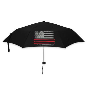 Drapeau américain tambour Patriot Tambour Mélomane Dru - Parapluie standard - noir - Devant