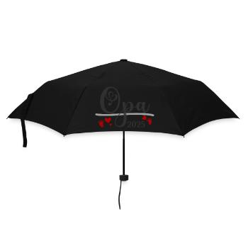 Opa 2025 - Regenschirm (klein) - Schwarz - Vorne