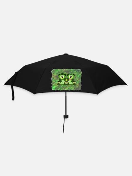 Moosbären - Regenschirm (klein) - Schwarz