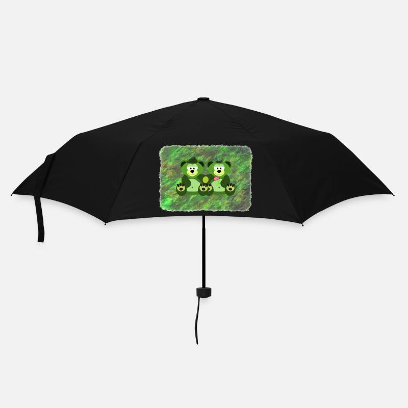 Moosbären - Regenschirm (klein) - Schwarz