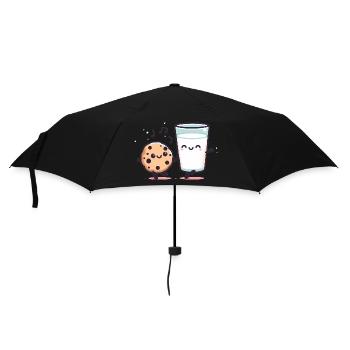 Duo de danse Happy Cookie Milk - Parapluie standard - noir - Devant
