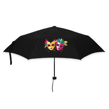 Carnival Mask Carnival Parade Cologne Cologne - Umbrella (small) - black - Front