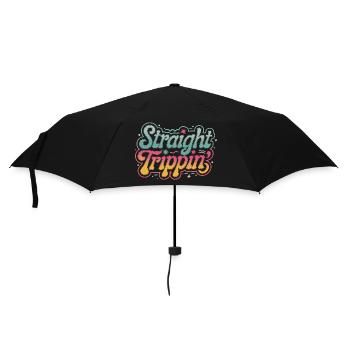 Straight Trippin' 4 - Regenschirm (klein) - Schwarz - Vorne