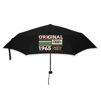 60th Birthday Cassette April Vintage 1965 - Umbrella (small) - black - Front