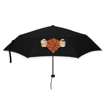 Basketball Design utilisé - Parapluie standard - noir - Devant
