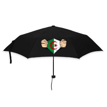 Algeria flag design used - Umbrella (small) - black - Front