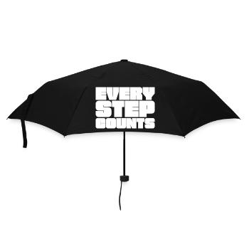 Every step counts - Umbrella (small) - black - Front