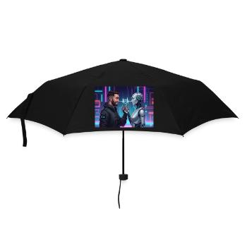 Taken by AI – My True Love is Artificial - Parapluie standard - noir - Devant